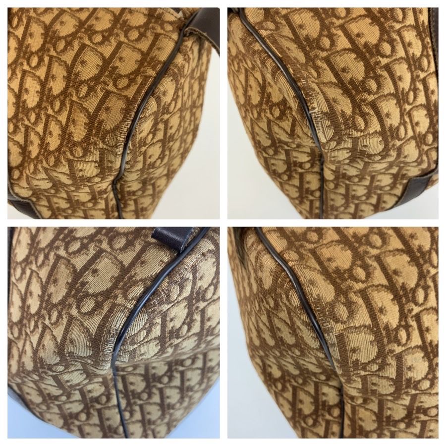 Dior Vintage Trotter Brown Beige Boston — view 4