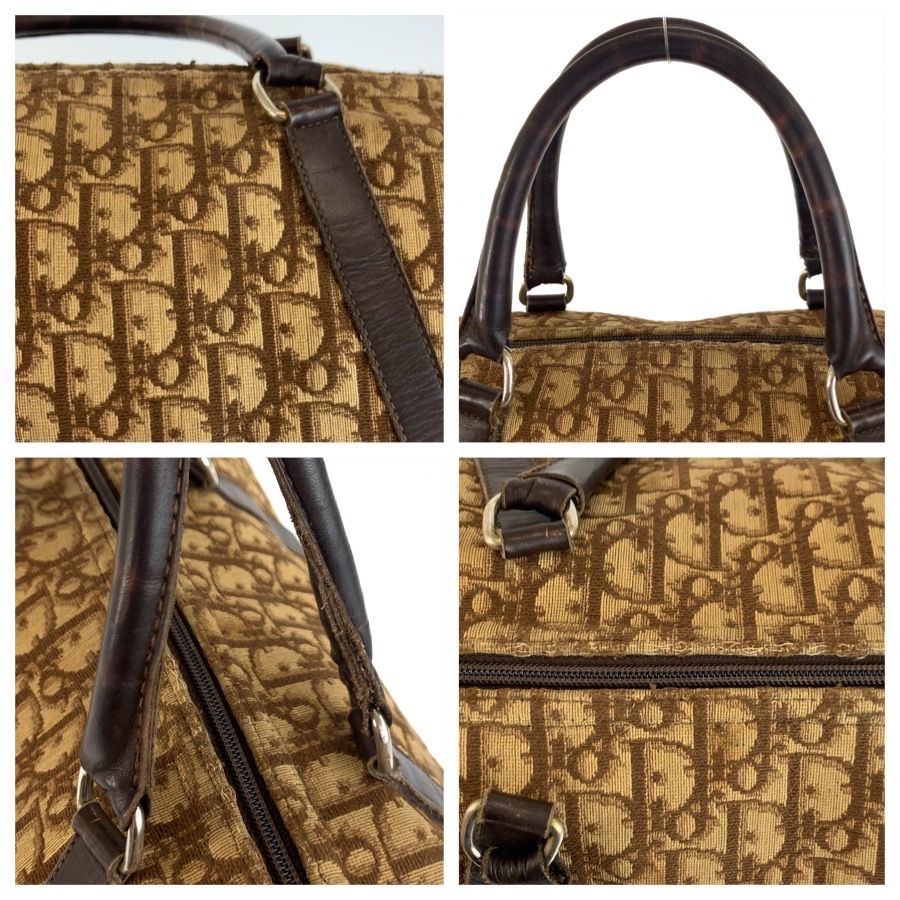 Dior Vintage Trotter Brown Beige Boston — view 5