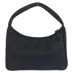 Prada Tessuto Triangular Black Silver Nylon Handbag Pouch — view 2
