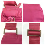 Prada Tessuto Pink Silver Nylon Shoulder Bag Pochette — view 5