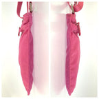 Prada Tessuto Pink Silver Nylon Shoulder Bag Pochette — view 8