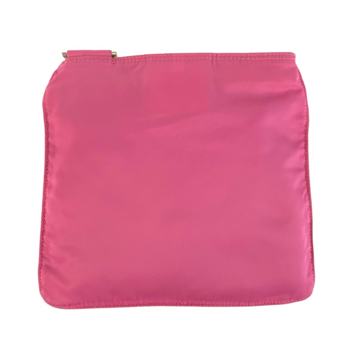 Prada Tessuto Pink Silver Nylon Shoulder Bag Pochette — view 2