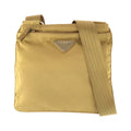 Prada Tessuto Beige Silver Nylon 22 Shoulder Bag Pochette