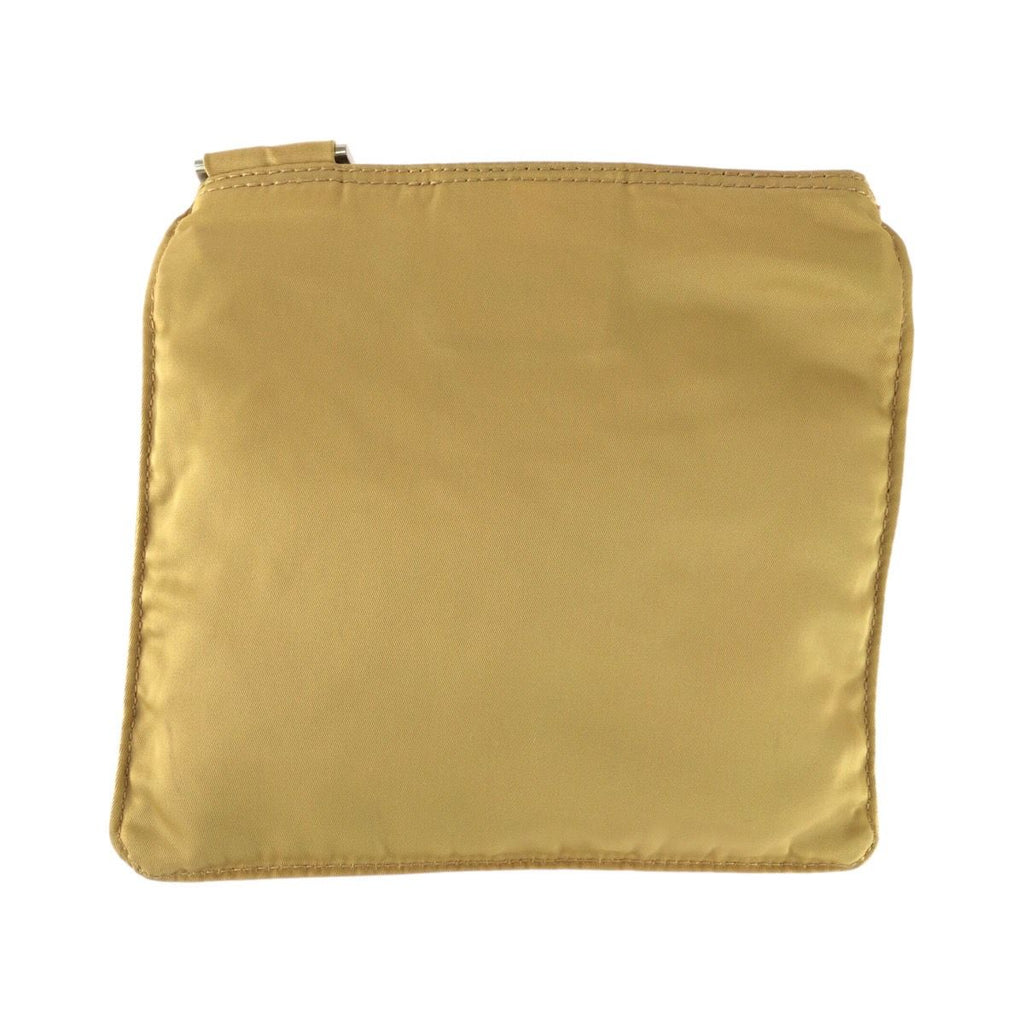 Prada Tessuto Beige Silver Nylon 22 Shoulder Bag Pochette — view 2
