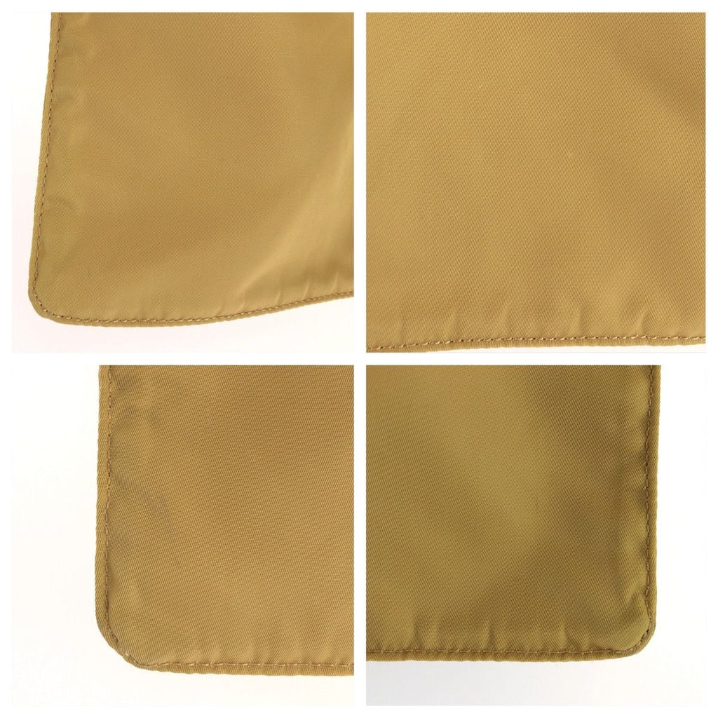 Prada Tessuto Beige Silver Nylon 22 Shoulder Bag Pochette — view 6