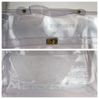 Hermes Vinyl Kelly Clear Gold Handbag — view 4