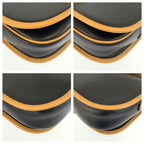 Celine Vintage Black Brown Gold Leather Shoulder Bag Pochette — view 4