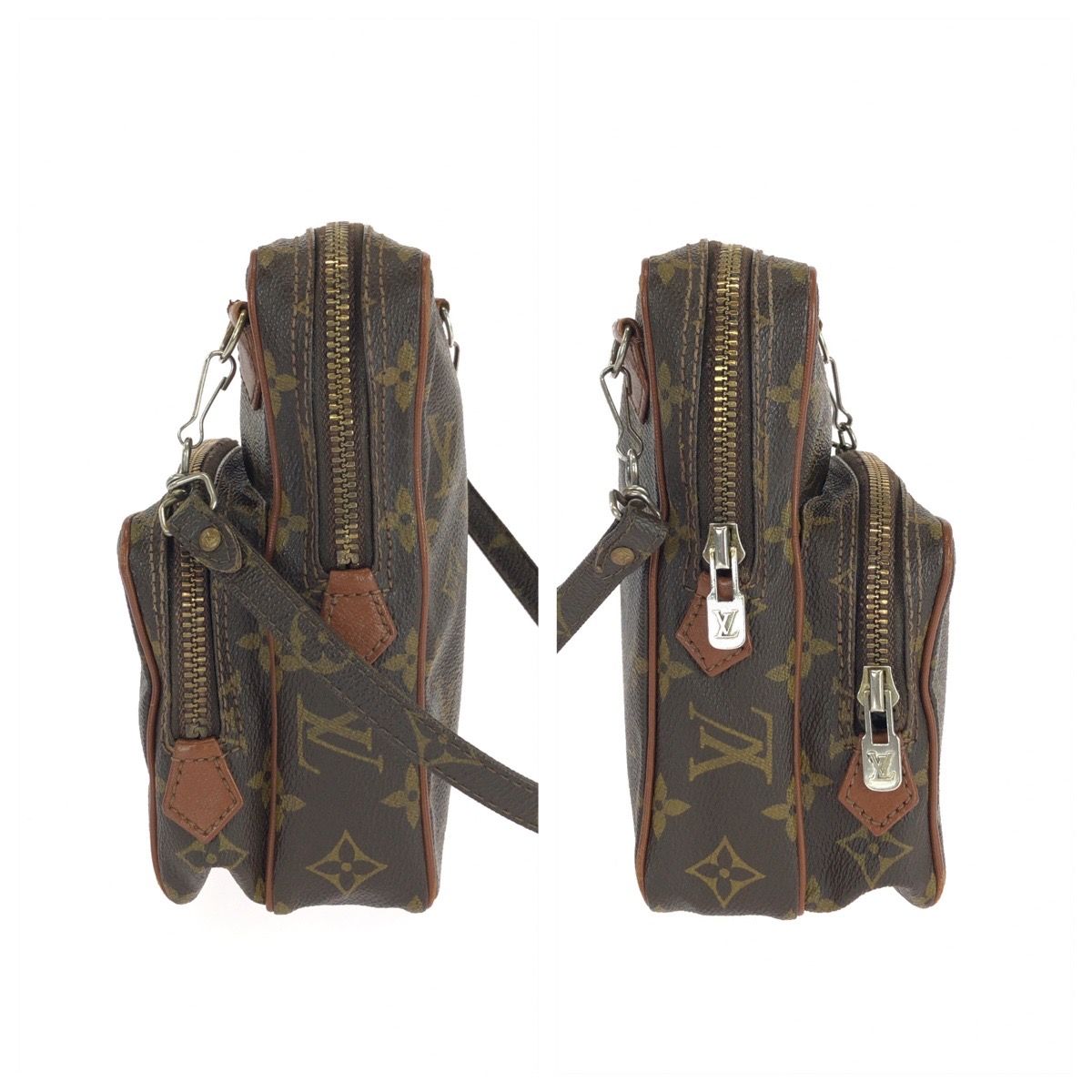 Louis Vuitton Monogram Mini Amazon Brown Silver Shoulder Bag Pochette — view 8
