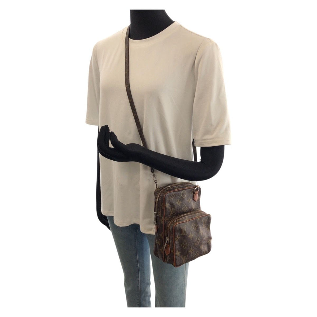 Louis Vuitton Monogram Mini Amazon Brown Silver Shoulder Bag Pochette — view 7