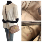 Gucci GG Marmont Beige Gold Leather Shoulder — view 7