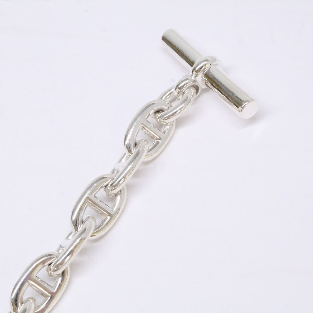 Hermes Polished 925 Sterling Silver Chaine D'ancre MM 16 Links Bracelet — view 5