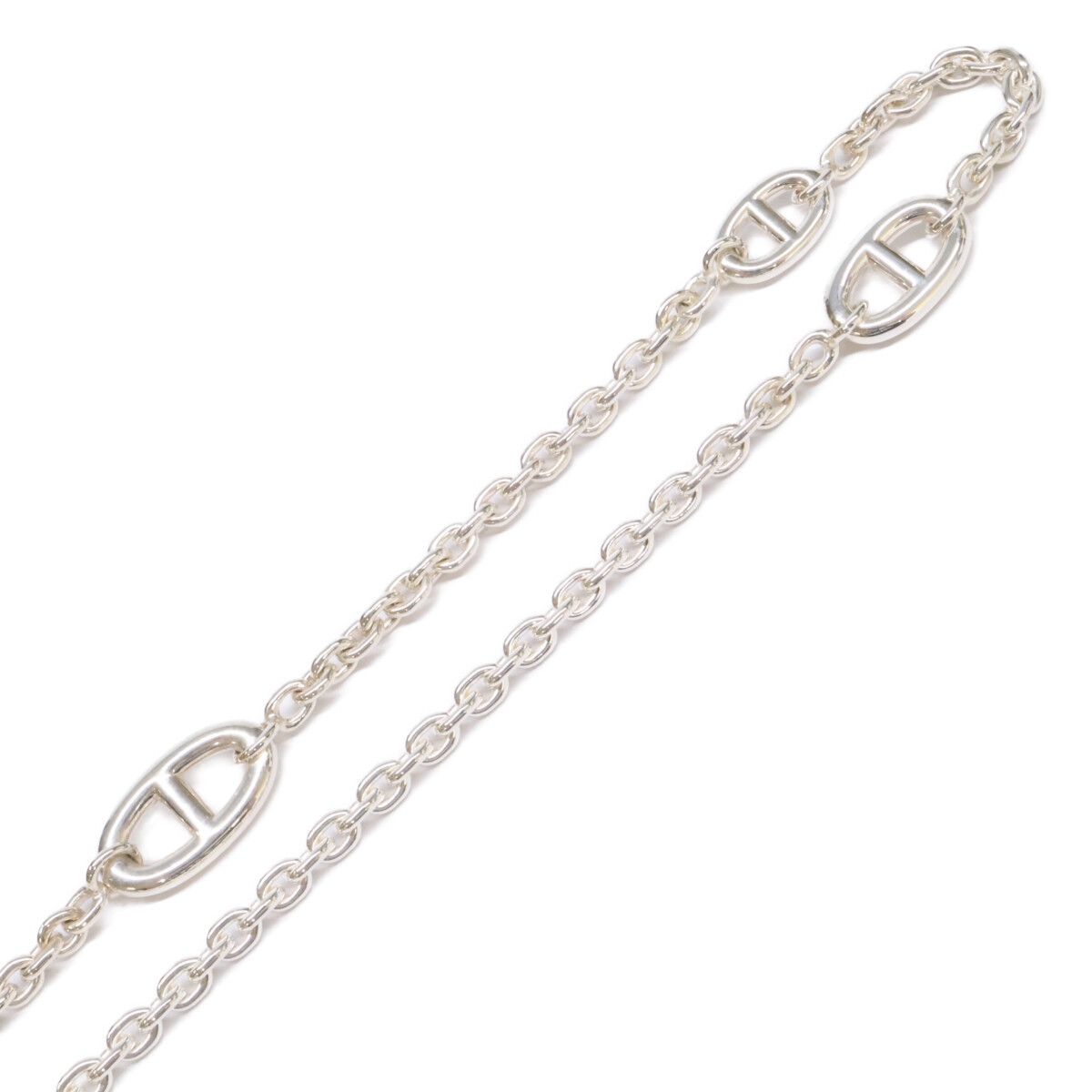 Hermes 925 Sterling Silver Chaine D'ancre Farandole Necklace — view 5