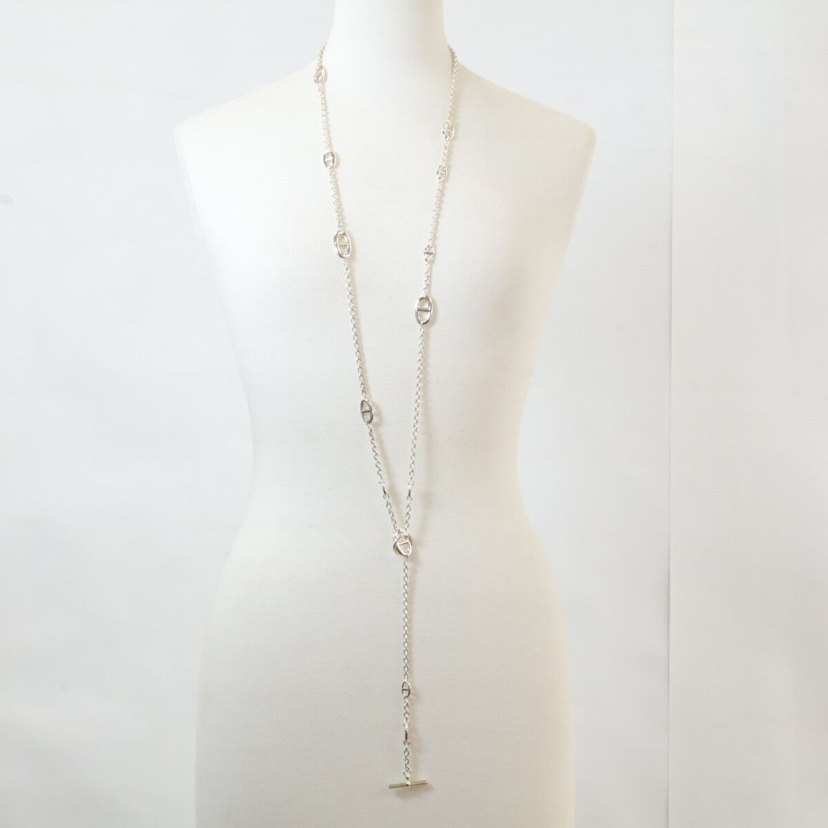 Hermes 925 Sterling Silver Chaine D'ancre Farandole Necklace — view 7