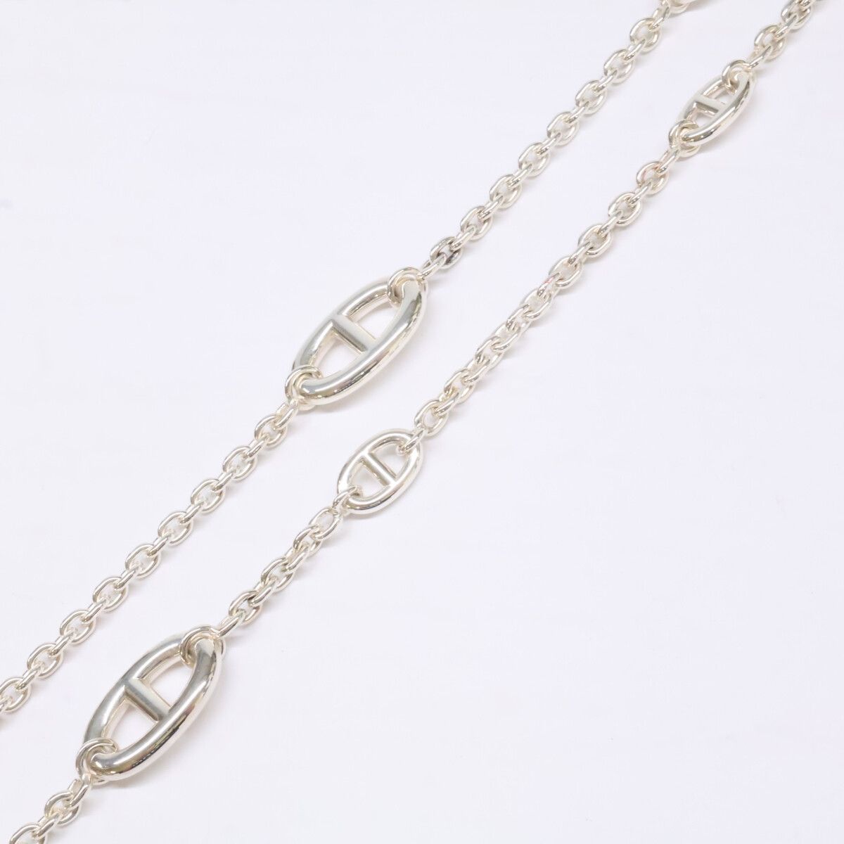 Hermes 925 Sterling Silver Chaine D'ancre Farandole Necklace — view 4