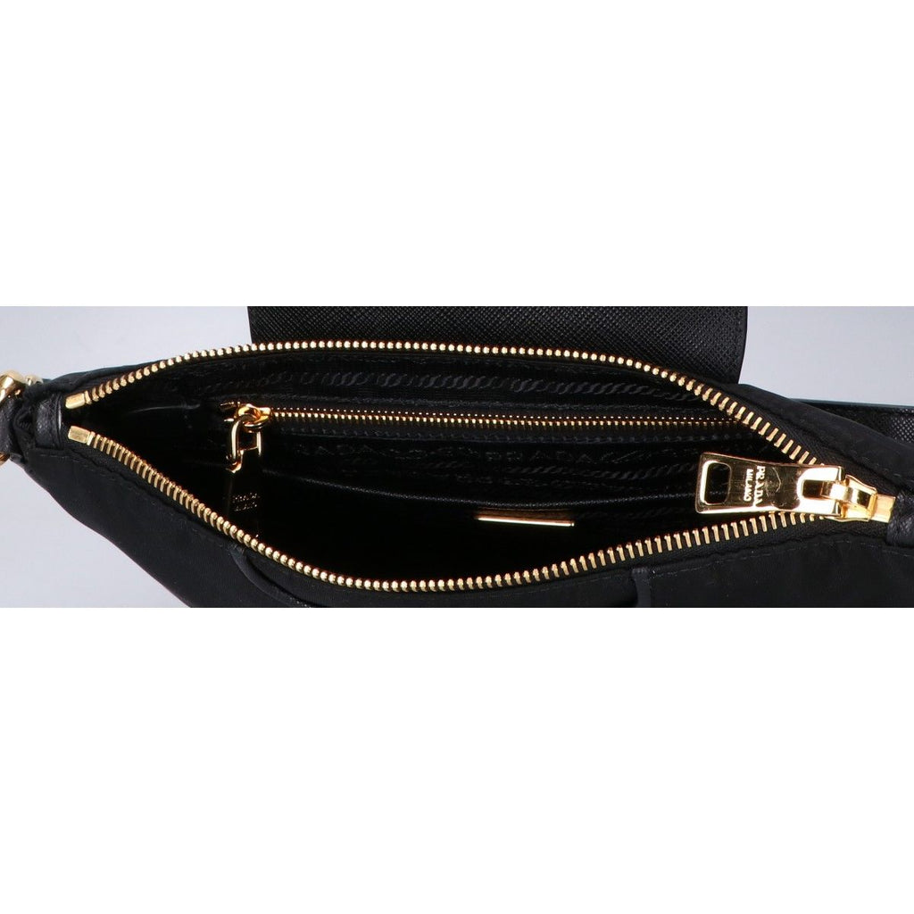 Prada Like 1 Triangle Logo Tessuto Nylon Saffiano Shoulder — view 7