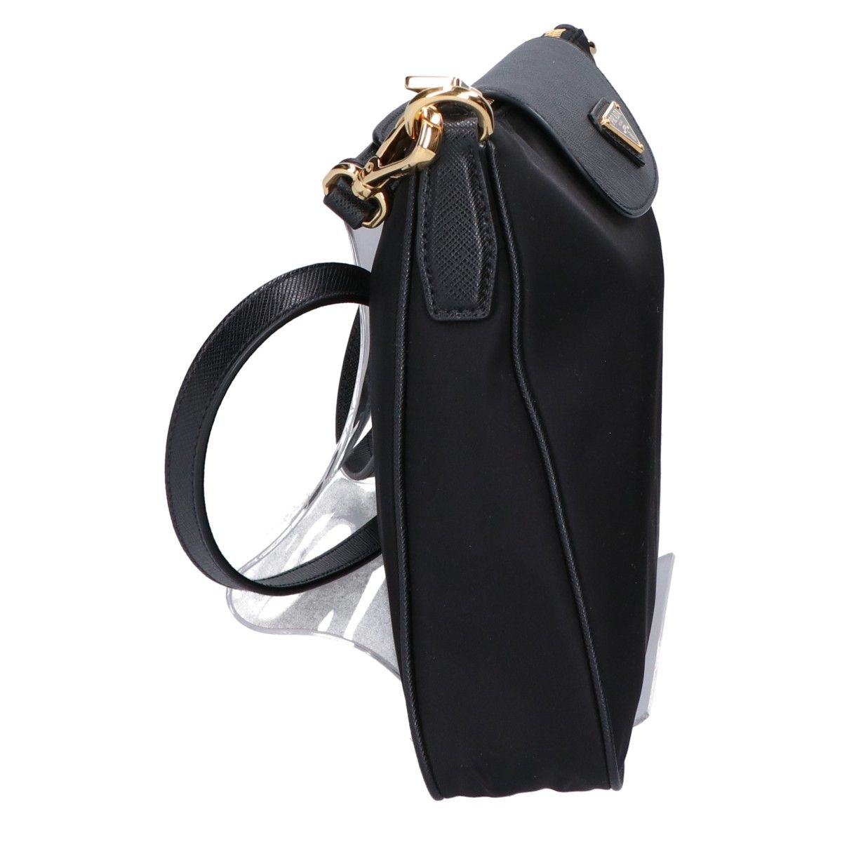 Prada Like 1 Triangle Logo Tessuto Nylon Saffiano Shoulder — view 2