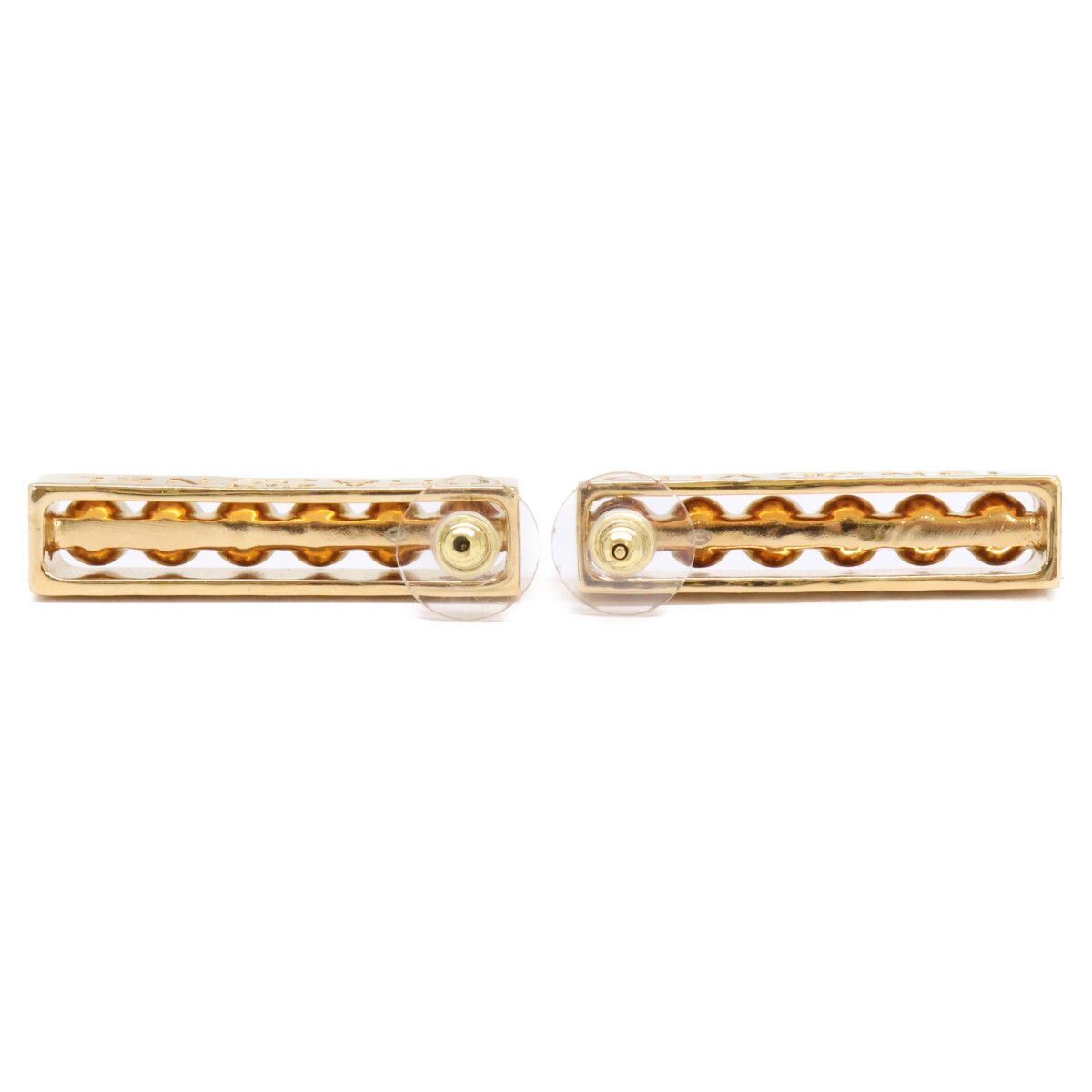 Chanel Pearl Logo Plate Earring — view 6