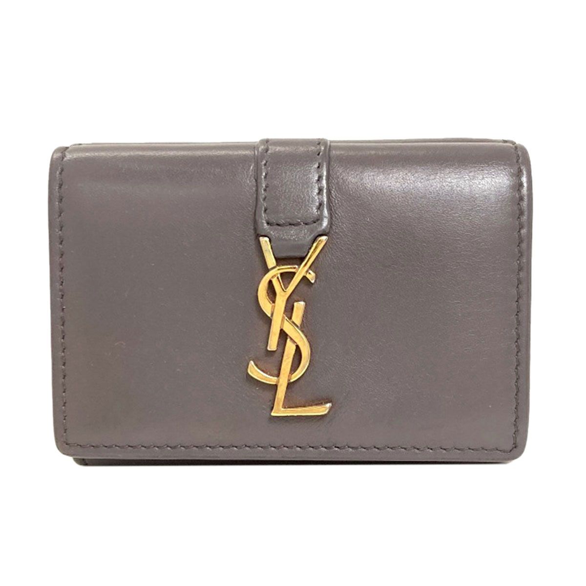 Saint Laurent Cassandra Compact Wallet Trifold Calfskin