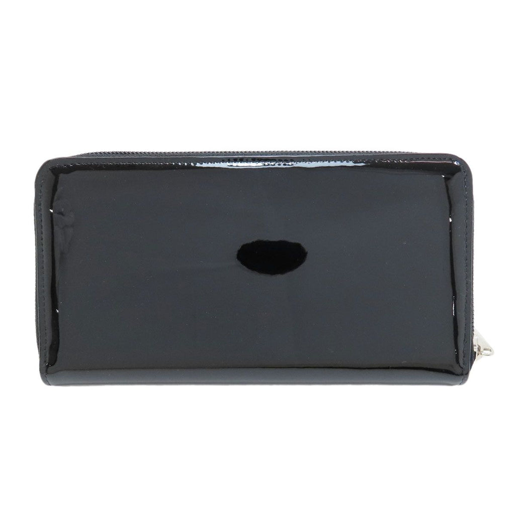 Chanel CC Logo Silver Wallet Patent — view 2