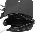 Prada Shoulder Bag Padded Triangle Logo Nylon Black — view 6