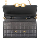 Saint Laurent Paris Chain Wallet le Maillon Lambskin Black Shoulder — view 5