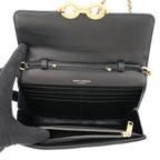 Saint Laurent Paris Chain Wallet le Maillon Lambskin Black Shoulder — view 6