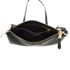 Prada Shoulder Bag Triangle Logo Leather Black — view 5