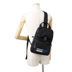 Prada Shoulder Backpack Nylon Belt Bag Black — view 5