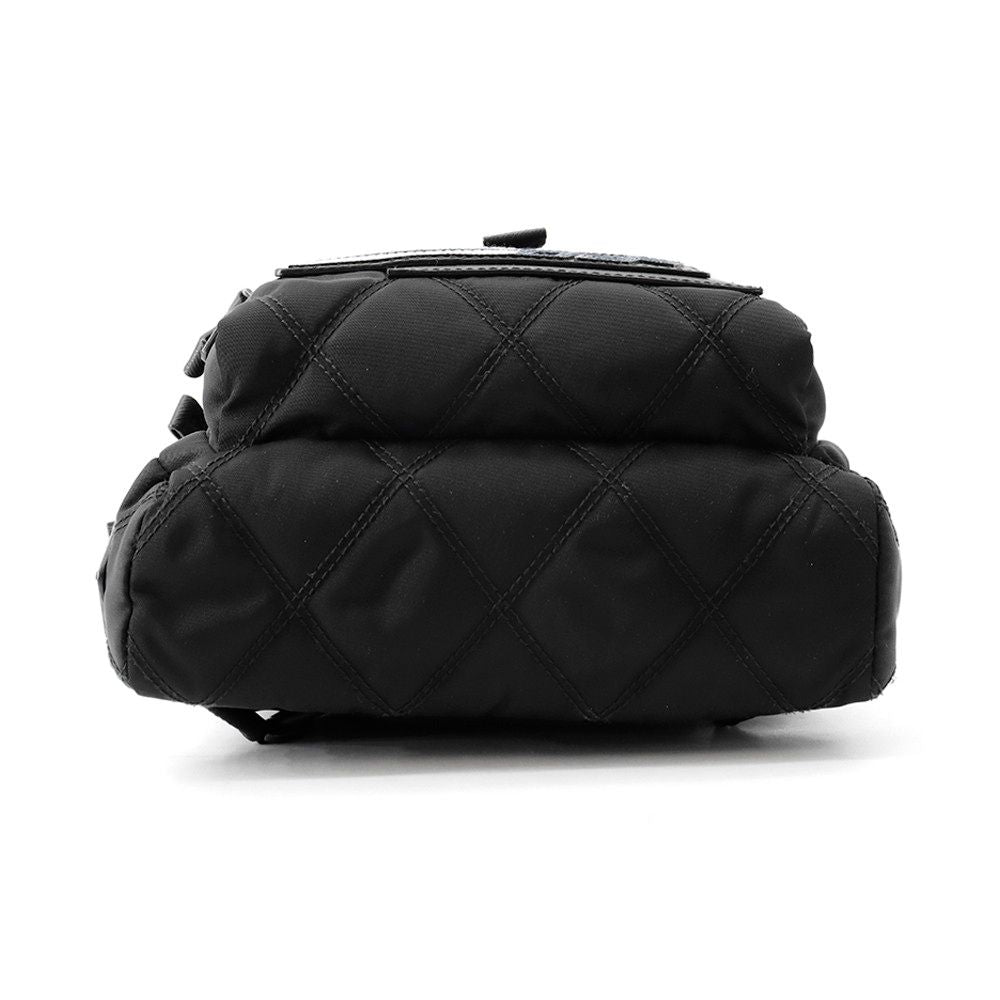 Prada Shoulder Backpack Nylon Belt Bag Black — view 4