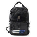 Prada Shoulder Backpack Nylon Belt Bag Black