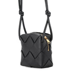 Bottega Veneta Shoulder Bag Maxi Intrecciato Mini Cassette Lambskin Black — view 2