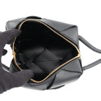 Bottega Veneta Shoulder Bag Maxi Intrecciato Mini Cassette Lambskin Black — view 5