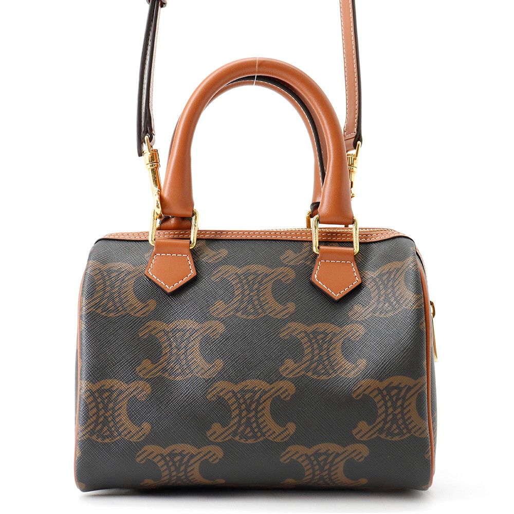 Celine Triomphe Small Boston Leather 2-Way Shoulder