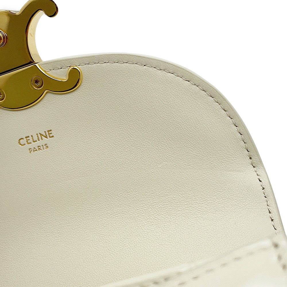 Celine Mini Besace Clair Patent 2-Way Shoulder Bag White — view 8