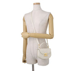 Celine Mini Besace Clair Patent 2-Way Shoulder Bag White — view 5