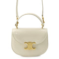 Celine Mini Besace Clair Patent 2-Way Shoulder Bag White