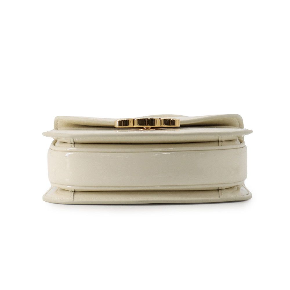 Celine Mini Besace Clair Patent 2-Way Shoulder Bag White — view 3