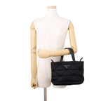 Prada Handbag Small Padded Re-Nylon Tote Nylon 2-Way Shoulder Black — view 4