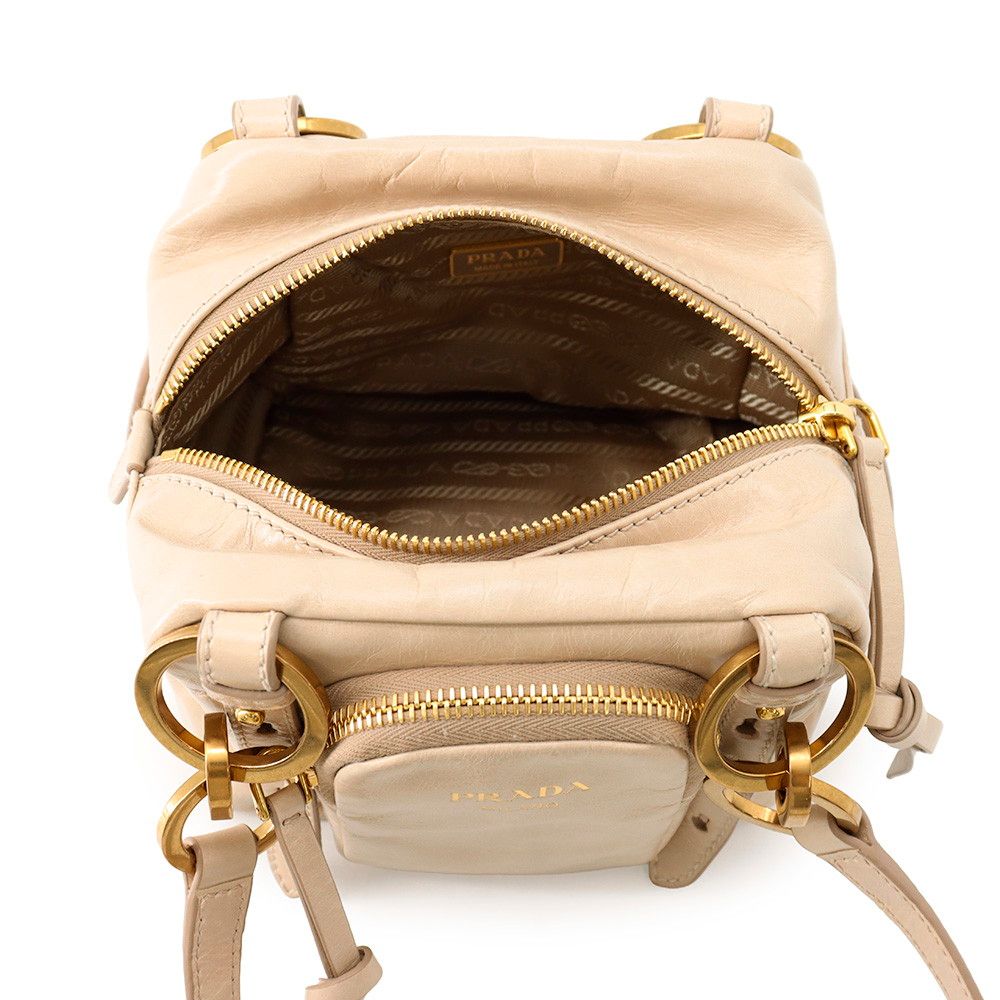 Prada Top Handle Mini Bag Dangle Leather — view 5