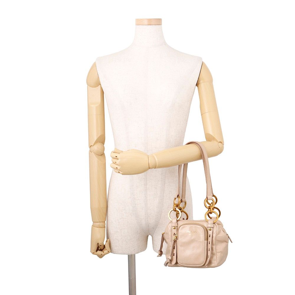 Prada Top Handle Mini Bag Dangle Leather — view 4