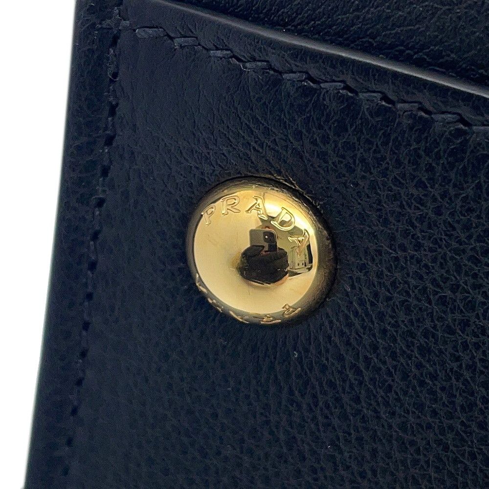 Prada Tote Logo Leather Black — view 7