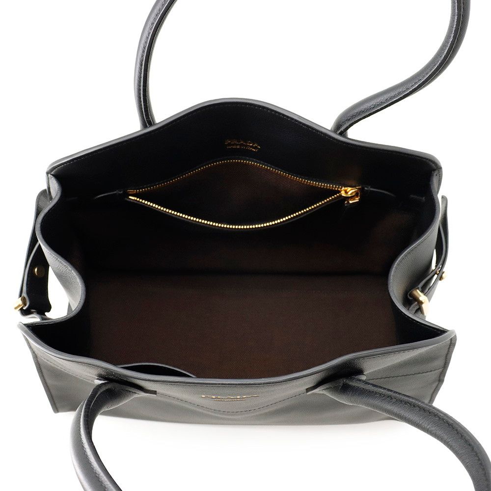 Prada Tote Logo Leather Black — view 5