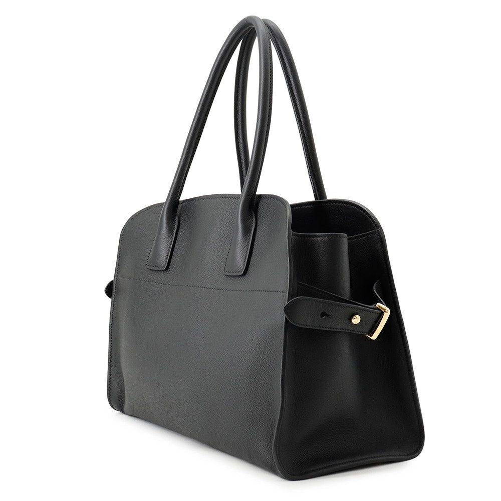 Prada Tote Logo Leather Black — view 2