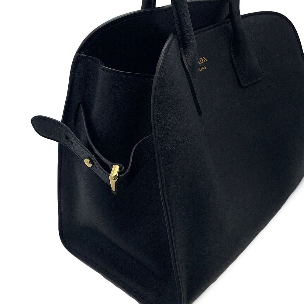 Prada Tote Logo Leather Black — view 6
