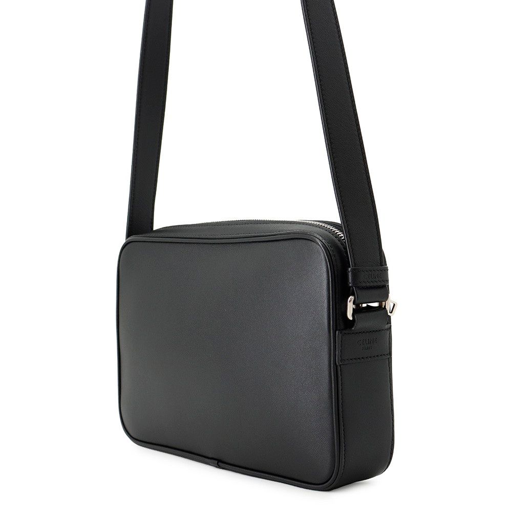 Celine Shoulder Bag Logo Leather Black — view 2