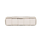 Bottega Veneta Shoulder Bag Maxi Intrecciato Small Cassette Lambskin White — view 3