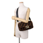 Fendi Handbag Zucca Pattern Bucket Fur Leather — view 5