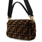 Fendi Handbag Zucca Pattern Bucket Fur Leather — view 2