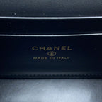 Chanel Quilted Coco Handle Mini Caviar Leather 2-Way Shoulder Bag Black — view 7