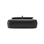 Chanel Quilted Coco Handle Mini Caviar Leather 2-Way Shoulder Bag Black — view 3